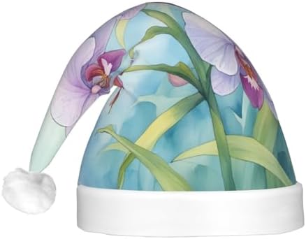 QINZHENG LED Orchid Butterfly Santa Hat for Adults