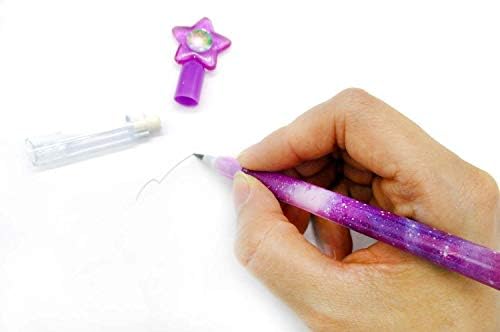 Tiny Mills 24 Pcs Galaxy Outer Space Stackable Pencil with Eraser