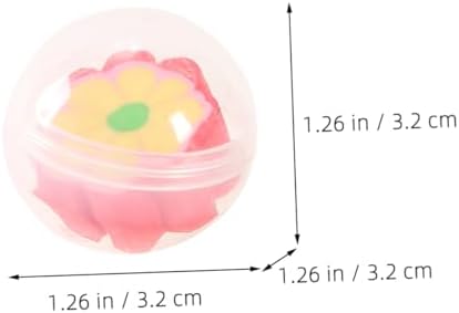 20 Pcs Refillable Capsules with Cute Pencil Topper Erasers