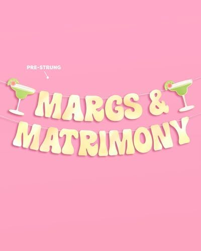 XO Fetti Margs Matrimony Gold Foil Banner 5 Ft