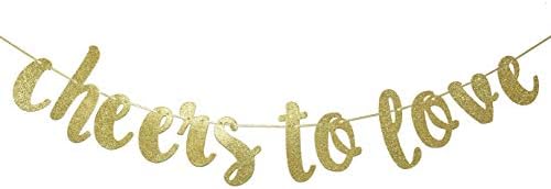 Gold Glitter Hanging Banner Wedding Decor