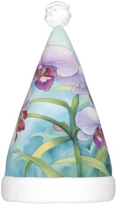 QINZHENG LED Orchid Butterfly Santa Hat for Adults