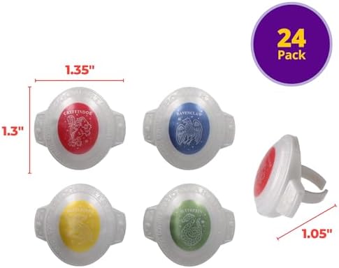 DecoPac Harry Potter Hogwarts House Cupcake Rings - 24 Pack