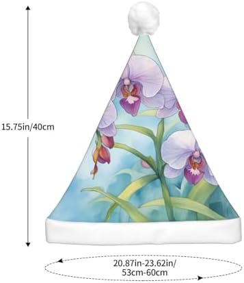 QINZHENG LED Orchid Butterfly Santa Hat for Adults