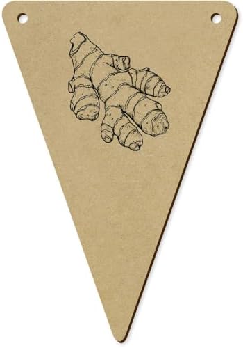5-Pack Ginger Root Wooden Bunting Flags BN00089152