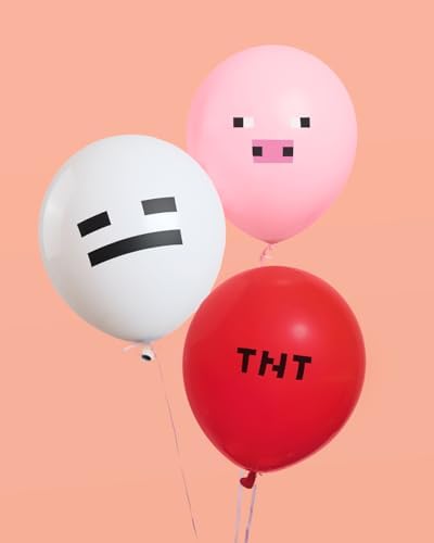 Xo Fetti Mining Video Game Balloons 25pk 12 Inch