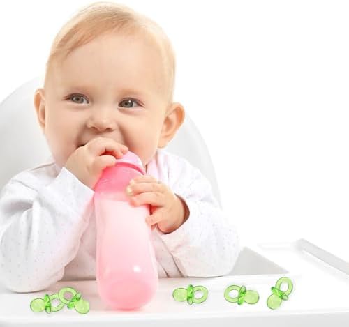 Toyvian 100 Pcs Mini Pacifier Clear Acrylic Ornaments