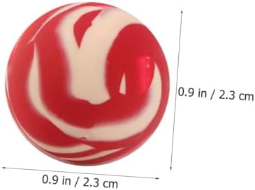 20pcs Assorted Bouncy Striped Balls for Kids