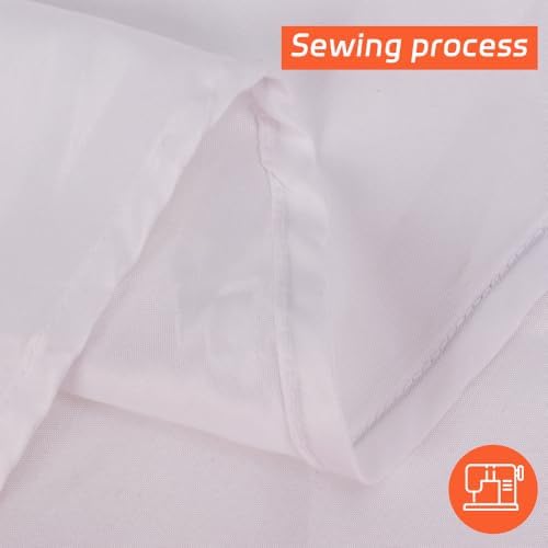 Cuckan 120 Inch Round Tablecloth 10 Pack White