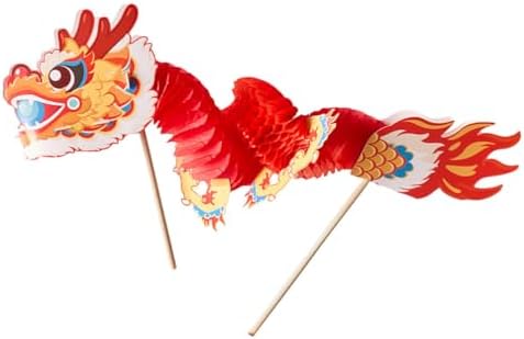Vaguelly 1Set Paper Dragon Craft Kit for Kids