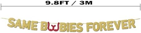 Funny Bachelor Party Banner with Gold Glitter Pre-Strung