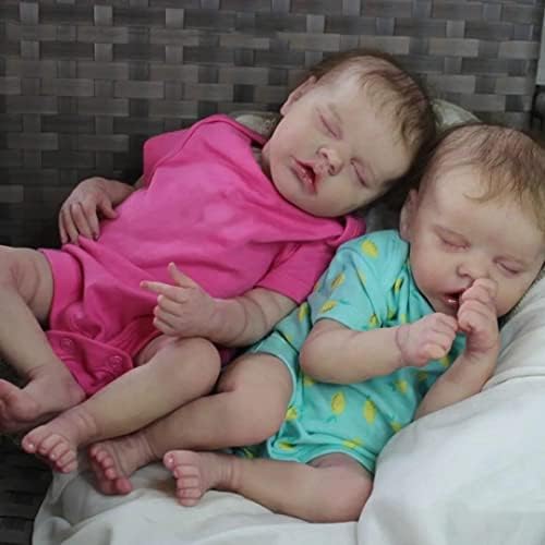 iCradle Lifelike Reborn Baby Doll 18 Inch Twin Set