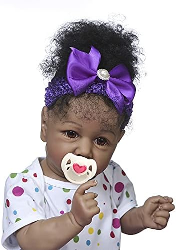 Anano 22 Inch Black Reborn Toddler Doll