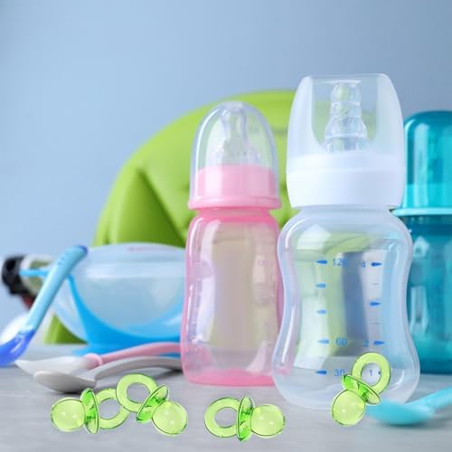 Toyvian 100 Pcs Mini Pacifier Clear Acrylic Ornaments