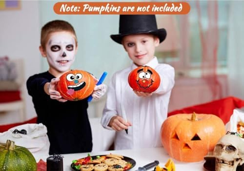 36 Pack Halloween Pumpkin Stickers for Kids and Toddlers