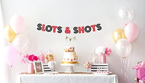 Casino Themed Glitter Banner for Vegas Parties