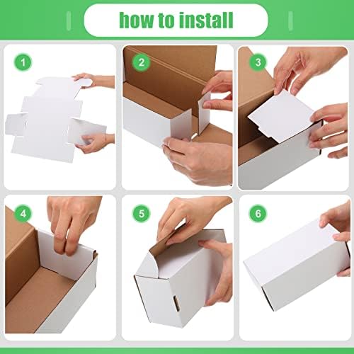 Yexiya 400 Count Card Storage Box 10 Pcs