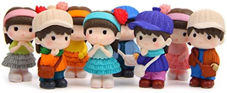 8 Pcs Cute Boys Girls Couple Figures Cake Toppers