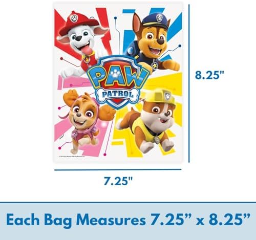 Unique Paw Patrol Party Favors - 16 Goodie Bags and 16 Blowouts