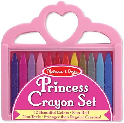 Melissa Doug Princess Crayon Set 12 Colors
