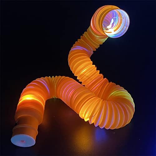 Jishi Light Up Pop Tubes LED Glow Sticks 8-Pack