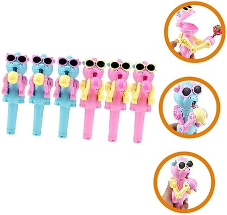 6Pcs Lollipop Robot Holder Fun Storage Gag Toy