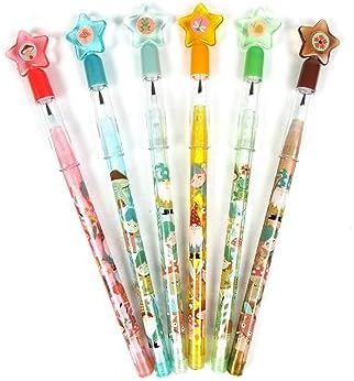 TINYMILLS Garden Fairy Mushrooms Stackable Pencils Assortment