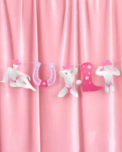 Xo Fetti Bachelorette Cowboy Dancer Foil Banner 5 Ft