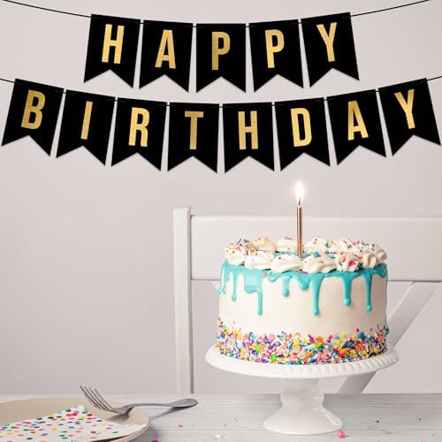 Pre-Strung Happy Birthday Banner - No DIY Required