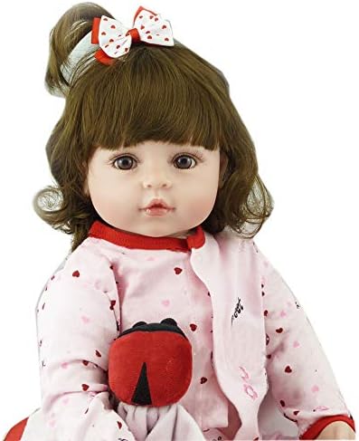Pinky 24 Inch Reborn Baby Girl Doll with Long Hair