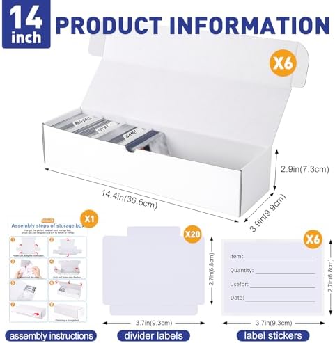 NEOACT Card Storage Box Set 6-Pack