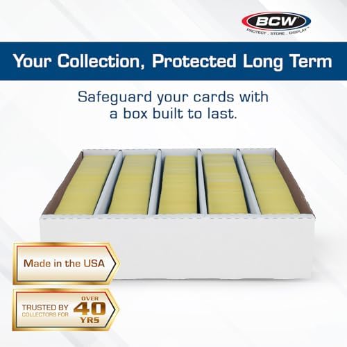 BCW 5000ct Trading Card Storage Boxes 5 Pack