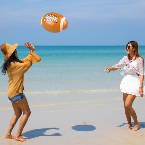 Durony 12 Inflatable Football Beach Balls