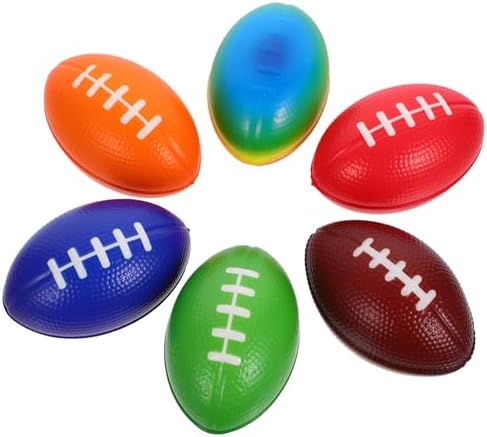 Didiseaon 6pcs Mini Rugby Football Stress Balls