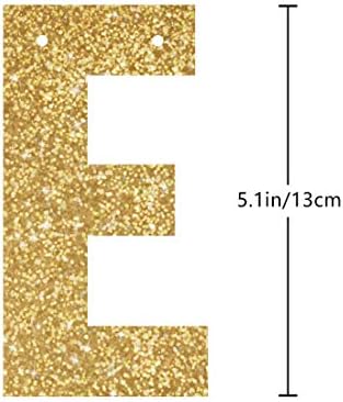 Gold Glitter 16th Birthday Banner Decorations