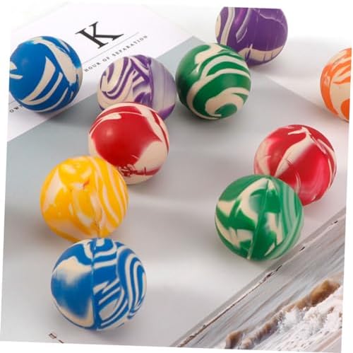 20pcs Assorted Bouncy Striped Balls for Kids