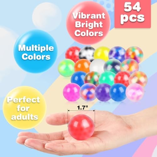 54 Pack Stress Balls Squishy Fidget for Adults