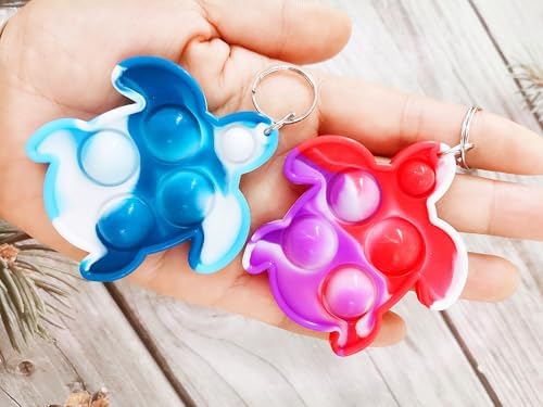 100 Pack Bulk Turtles Animal Pop Keychain Fidget Toy