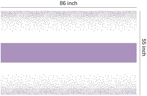 White and Purple Party Decor Tablecloth Set of 3