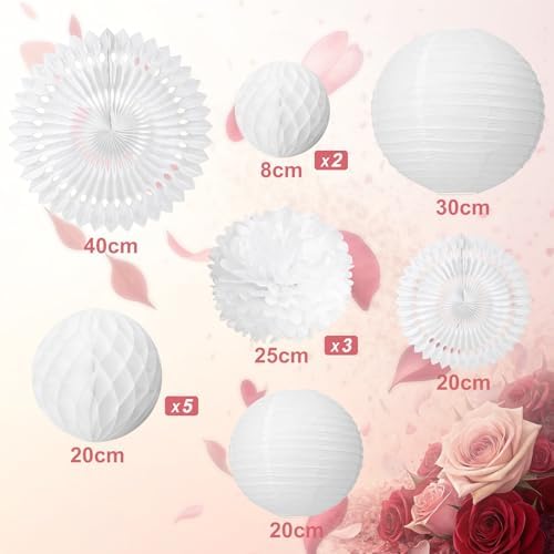 Easy Joy White Party Decoration Kit