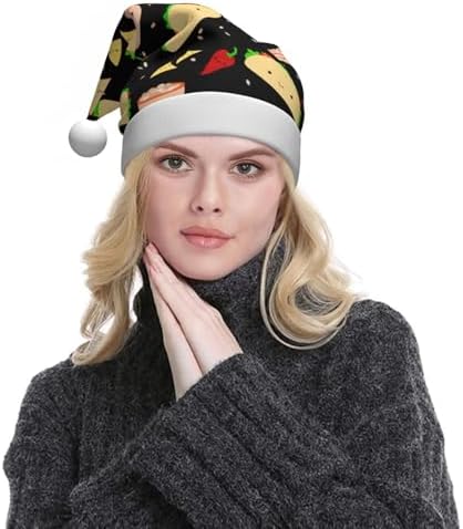QINZHENG Personalized Santa Hat Christmas Party Fun Headwear for Women