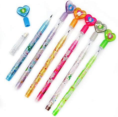 Tiny Mills 24 Pcs Llama Stacking Push Pencil Set