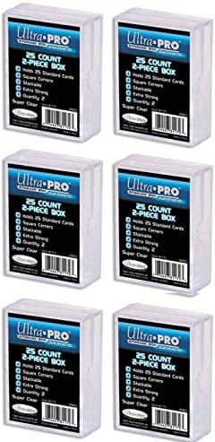 Ultra Pro 25 Count 2-Piece Plastic Card Box 12 Pack