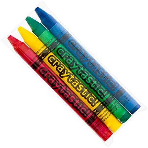 Craytastic 52 Sets 4-Packs Crayons in Cellophane - 208 Count Bulk Crayon Box