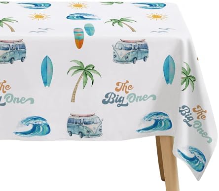 Surf First Birthday Party Tablecloth Set 3 Pack