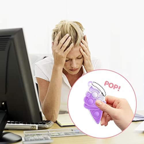 20Pcs Pop Fidget Toy Keychain Stress Relievers for Kids Adults