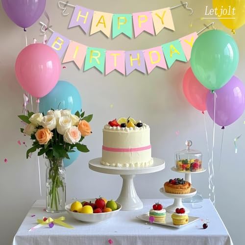 Letjolt Happy Birthday Banner Party Decorations