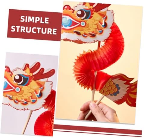 Yardwe Chinese Dragon Paper Garland Craft Kit