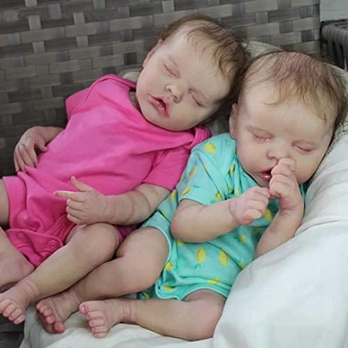 iCradle Lifelike Reborn Baby Doll 18 Inch Twin Set