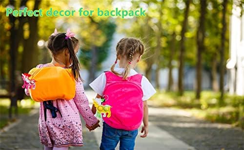 100-Pack Mini Pop Cow Fidget Keychain Backpack